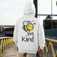 Bee Kind Bumble Bee Anti Bullying Teacher Kindness Matters Men's Hoodie Back Print, funny design Bee Kind Bumble Bee Anti Bullying Teacher Kindness Matters Men's Hoodie Back Print, funny design