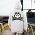 Bulldogs Teacher Student School Sports Fan Team Spirit Men's Hoodie Back Print, funny design