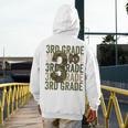 Camo Team 3rd Grade Squad Back To School Teacher Kids Boys Men's Hoodie Back Print, funny design