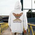 Chihuahua 100 Days Of School Rainbow Glasses Teacher Men's Hoodie Back Print, funny design