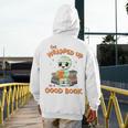 Cute Halloween Teacher Librarian Mummy Reading Books Men's Hoodie Back Print, funny design