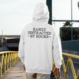 Easily Distracted By Rocks Rock Lover Geology Teacher Men's Hoodie Back Print, funny design Easily Distracted By Rocks Rock Lover Geology Teacher Men's Hoodie Back Print, funny design