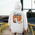 Fall Book Pumpkin Books Ghost Reading Halloween Teacher Men's Hoodie Back Print, funny design Fall Book Pumpkin Books Ghost Reading Halloween Teacher Men's Hoodie Back Print, funny design