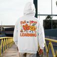Fall In Love With Learning Thanksgiving Teacher Student Kids Men's Hoodie Back Print, funny design Fall In Love With Learning Thanksgiving Teacher Student Kids Men's Hoodie Back Print, funny design