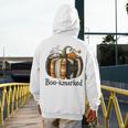 Fun Fall Book Lover Cute Teacher Student Halloween Men's Hoodie Back Print, funny design