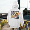 Good Day To Do Math Teacher Vintage Groovy Nerd Women Men Men's Hoodie Back Print, Groovy Teacher Gifts, funny design