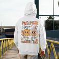 Groovy Pumpkin Spice Makes Teacher Nice Fall Thanksgiving Men's Hoodie Back Print, Groovy Teacher Gifts, funny design