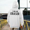 Halloween Teacher Im An Eraser Costume Kids Men Women Men's Hoodie Back Print, funny design