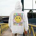 Happy Dot Day Hippie Flowers Smile Face Groovy Teacher Kids Men's Hoodie Back Print, Groovy Teacher Gifts, funny design Happy Dot Day Hippie Flowers Smile Face Groovy Teacher Kids Men's Hoodie Back Print, Groovy Teacher Gifts, funny design