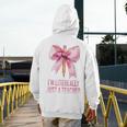 I'm Literally Just a Teacher Pencil Coquette Bow School Men's Hoodie Back Print, funny design I'm Literally Just a Teacher Pencil Coquette Bow School Men's Hoodie Back Print, funny design