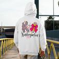 K Is For Kindergarten Teacher Coquette Bow Back To School Men's Hoodie Back Print, funny design