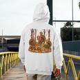 Librarian Turkey Reading Book Fall Thanksgiving Teacher Book Men's Hoodie Back Print, funny design Librarian Turkey Reading Book Fall Thanksgiving Teacher Book Men's Hoodie Back Print, funny design