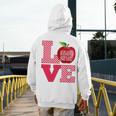 Love Kindergarten Cute Apple School Teacher Men's Hoodie Back Print, funny design Love Kindergarten Cute Apple School Teacher Men's Hoodie Back Print, funny design