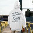 The Math Ain't Mathing Math Teacher Sarcastic Raccoon Men's Hoodie Back Print, funny design The Math Ain't Mathing Math Teacher Sarcastic Raccoon Men's Hoodie Back Print, funny design