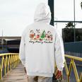 Very Merry Teacher Christmas Goose Silly Holiday Party Men's Hoodie Back Print, funny design