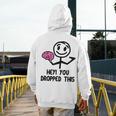 Nerdy Hey You Dropped This Brain Math Teacher Men's Hoodie Back Print, funny design Nerdy Hey You Dropped This Brain Math Teacher Men's Hoodie Back Print, funny design