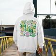 One Lucky Teacher St Patrick's Day Irish Teacher Lucky Era Men's Hoodie Back Print, funny design