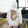 P Is For Pre K Teacher Leopard First Day Of School For Men Women Girls Kids Men's Hoodie Back Print, funny design P Is For Pre K Teacher Leopard First Day Of School For Men Women Girls Kids Men's Hoodie Back Print, funny design