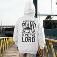 Piano Teacher Pianist Men's Hoodie Back Print, funny design Piano Teacher Pianist Men's Hoodie Back Print, funny design