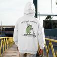 Pre K Grade Teacher Frog Back To School Preschool Men's Hoodie Back Print, funny design