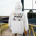 Read Children's Books Teacher Men's Hoodie Back Print, funny design