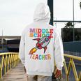 Space Middle School Teacher Back To School Men Women Kids Men's Hoodie Back Print, funny design Space Middle School Teacher Back To School Men Women Kids Men's Hoodie Back Print, funny design
