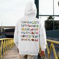 SPANISH ALPHABET MAESTRA SPANISH TEACHER Men's Hoodie Back Print, funny design SPANISH ALPHABET MAESTRA SPANISH TEACHER Men's Hoodie Back Print, funny design