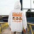 I Teach The Cutest Pumpkins Halloween Teacher Cat Lover Men's Hoodie Back Print, funny design