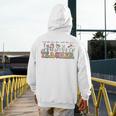 Teach Them Love Them Watch Them Grow Teacher Men's Hoodie Back Print, funny design