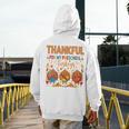 Teach Thanksgiving Teacher Thankful For My Preschool Turkeys Men's Hoodie Back Print, funny design