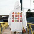 Teacher Apple Back To School Art For School Supplies Men's Hoodie Back Print, funny design