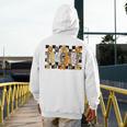 Teacher Appreciation Boho Floral Leopard Checkered Men's Hoodie Back Print, funny design Teacher Appreciation Boho Floral Leopard Checkered Men's Hoodie Back Print, funny design