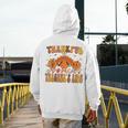 Thankful Teacher's Aide Thanksgiving Autumn Fall Women Men Men's Hoodie Back Print, funny design