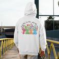Wildflower Para Floral Paraprofessional Paraeducator Teacher Men's Hoodie Back Print, funny design