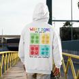 What Zone Are You In How Are You Feeling Teacher Men's Hoodie Back Print, funny design