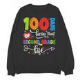 100 Days Of Living That 2nd Grade Life Boy Girl Teacher Unisex Sweatshirt, 2nd Grade Teacher Gifts, trending gift