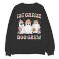 1st Grade Boo Crew Groovy Halloween Floral Ghost Kid Teacher Unisex Sweatshirt, Groovy Teacher Gifts, trending gift 1st Grade Boo Crew Groovy Halloween Floral Ghost Kid Teacher Unisex Sweatshirt, Groovy Teacher Gifts, trending gift
