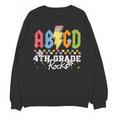 4th Grade Rocks ABCD Back To School Rock Teachers Unisex Sweatshirt, trending gift