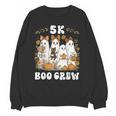 5K Boo Crew Halloween Teacher K5 Floral Ghost Trick Or Teach Unisex Sweatshirt, trending gift