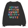 ABC Cute Monster Alphabet Halloween Teacher Costume Kids Unisex Sweatshirt, trending gift ABC Cute Monster Alphabet Halloween Teacher Costume Kids Unisex Sweatshirt, trending gift