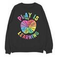 Apple Retro Play Is Learning Kindergarten Teacher Daycare Unisex Sweatshirt, trending gift