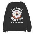 Art Teacher Halloween Donut Lover Costume Kawaii Monster Unisex Sweatshirt, trending gift