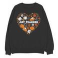 Art Teacher Heart Autumn Thanksgiving Kids Unisex Sweatshirt, trending gift Art Teacher Heart Autumn Thanksgiving Kids Unisex Sweatshirt, trending gift