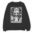 Artist Tarot Card Skeleton Painter Art Teacher Witchy Unisex Sweatshirt, trending gift