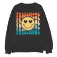 Back To School Groovy Smile Preschool Teachers Students Kids Unisex Sweatshirt, trending gift