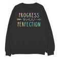 Back To School Progress Over Perfection Motivational Teacher Unisex Sweatshirt, trending gift