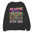 Back To School Retro Reading Is My Jam 80s Teacher Boombox Unisex Sweatshirt, trending gift Back To School Retro Reading Is My Jam 80s Teacher Boombox Unisex Sweatshirt, trending gift