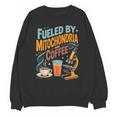 Biology Teacher Science Fueled By Mitochondria Coffee Unisex Sweatshirt, Science Teacher Gifts, trending gift