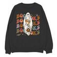 Booooks Ghost Halloween Groovy Vintage Teacher Book Reading Unisex Sweatshirt, Groovy Teacher Gifts, trending gift Booooks Ghost Halloween Groovy Vintage Teacher Book Reading Unisex Sweatshirt, Groovy Teacher Gifts, trending gift
