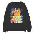 Broken Crayons Still Color Cat Teacher Unisex Sweatshirt, trending gift Broken Crayons Still Color Cat Teacher Unisex Sweatshirt, trending gift